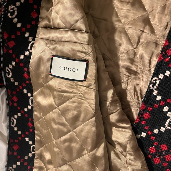 Gucci Macro GG Diamond Wool Jacket - Picture 4 of 6